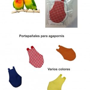 PORTAPAÑALES PARA AGAPORNIS (VARIOS COLORES)