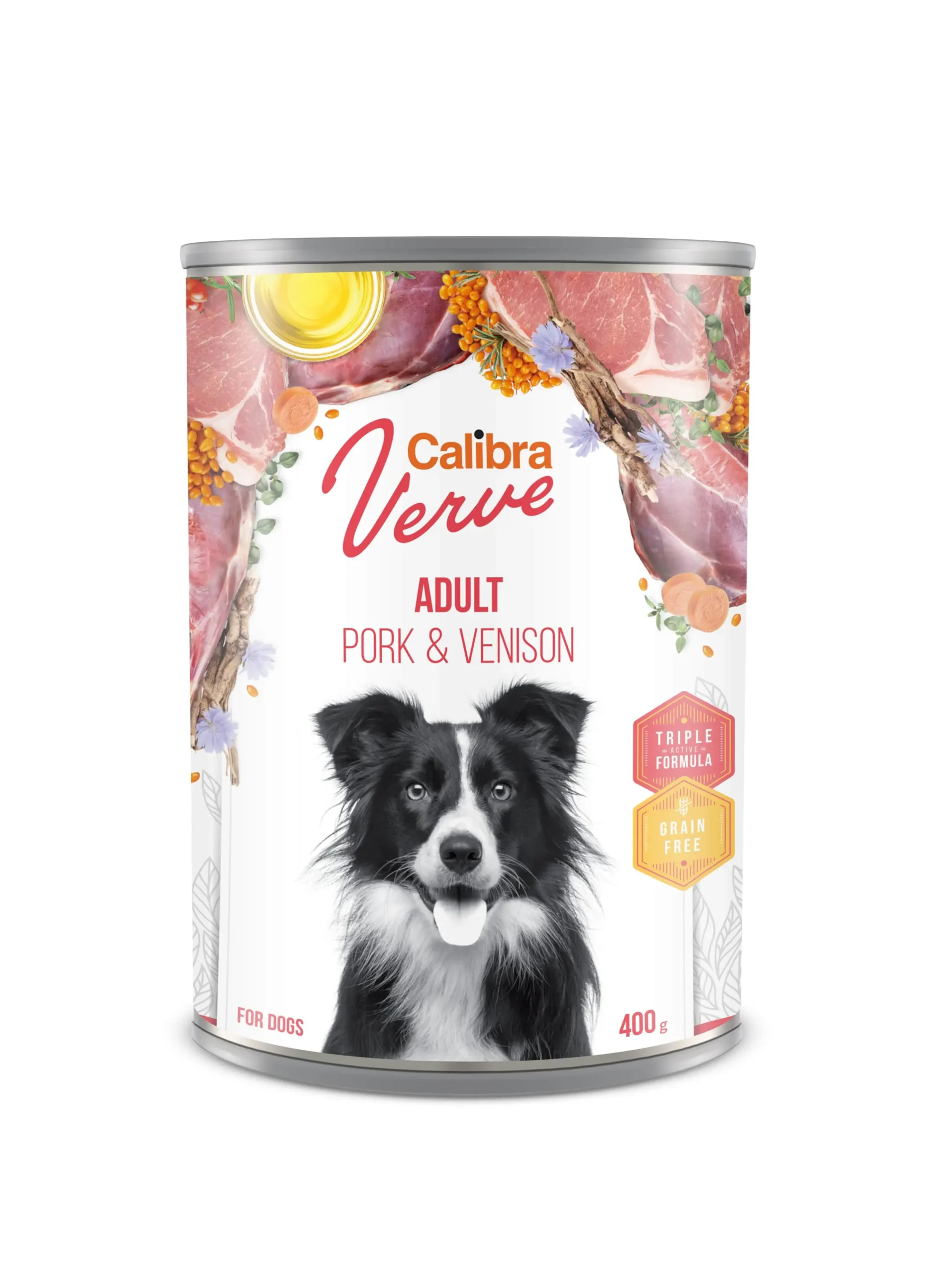 CALIBRA DOG GF VERVE ADULT CERDO Y VENADO CAJA 6X400GR