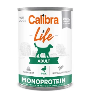 CALIBRA DOG LIFE LATA ADULT PATO Y ARROZ 6X400GR