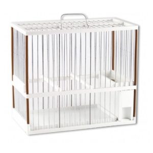 JAULA RECLAMO GRANDE BLANCA DOMEN