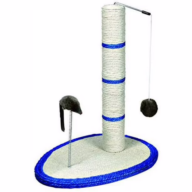 RASCADOR PARA GATO CON JUGUETE RATÓN