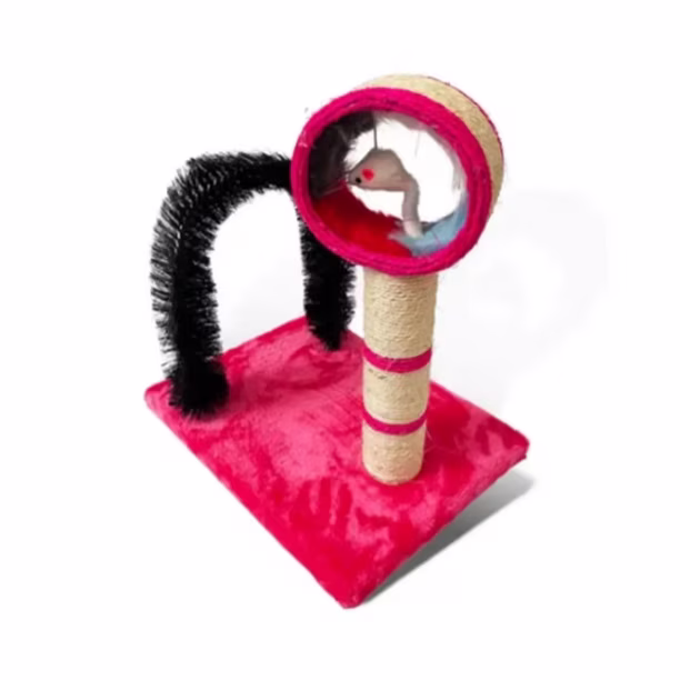 RASCADOR PARA GATO CUADRADO CON ARCO