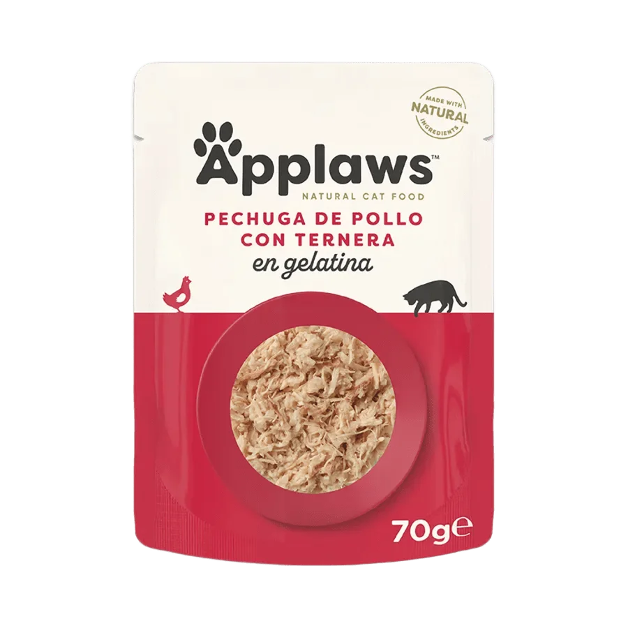 APPLAWS CAT SOBRE POLLO Y TERNERA EN GELATINA 16XR