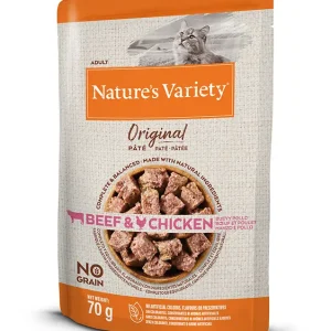 NATURE’S V ORIGINAL FELINE ADULT PATE BUEY POLLO 12XR NDR