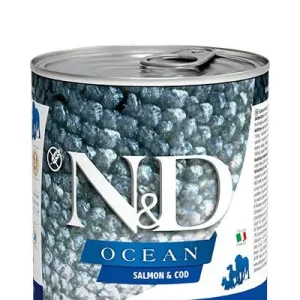 FARMINA ND DOG OCEAN SALMON BACALAO CAJA 6X285GR