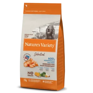 NATURE’S VARIETY CANINE ADULT MD/MX SALMON  (NDR)