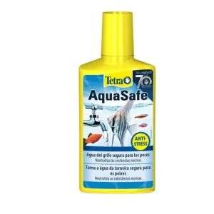 ACONDICIONADOR DE AGUA PARA ACUARIOS AQUASAFE  250 ML TETRA ANTICLORO