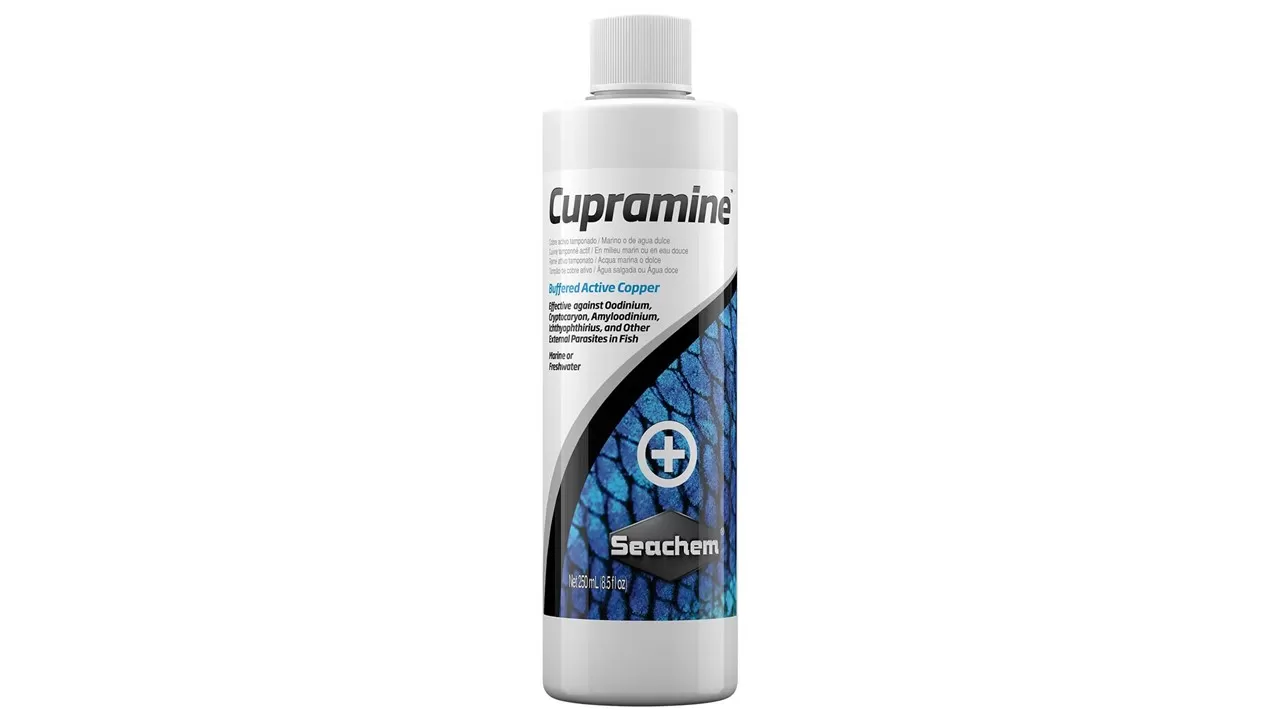 CUPRAMINE 250 ml SEACHEM COBRE ACTIVO CONTRA PARASITOS EXTERNOS