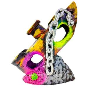 Cerámica decorativa Barco grande con cadena