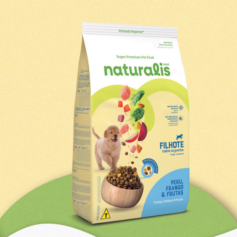 Comida para Perro Naturalis Cachorro Raza Mediana Grande Pollo, Pavo y Frutas 2,5 Kg