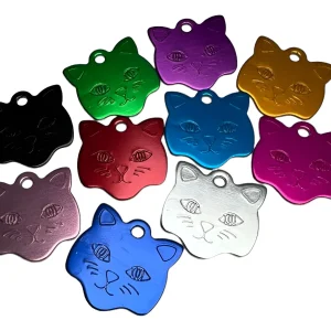 SET PLACA CARA DE GATO 24 un