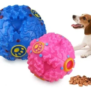 JUGUETE PELOTA PET DURA CON SONIDO TIPO KON 7 CM. (240)2024-1