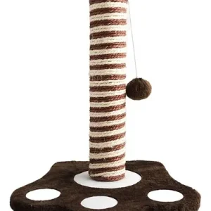 Rascador en Sisal Pie en forma de Pata con cilindro y bola 32x32x37cm