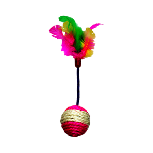 Fancy Pets – Juguete para Gato Pelota con Plumas