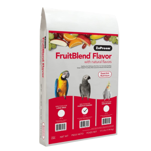 Zupreem FruitBlend® Flavor Parrots and Conures Alimento Sabores Frutales Para Loros, Pericos, Cotorros y Conuros 7.94 Kg.