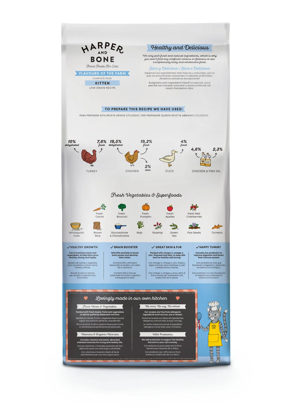 HB Kitten Flavours of the farm 2Kg - Imagen 2
