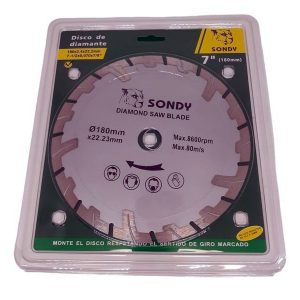 DISCO SIERRA PARA CORTE EN SECO PARA GRANITO – 7 PULGADAS – 180*2,4*22,2MM