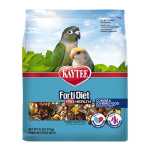 Kaytee Forti-Diet Pro Health Conure and Lovebird Food Alimento para Conuros y Agapornis 1.81 Kg