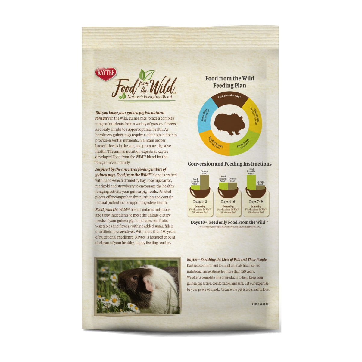 Kaytee Food From The Wild Guinea Pig Alimento para Cuyos 1.81 Kg - Imagen 6