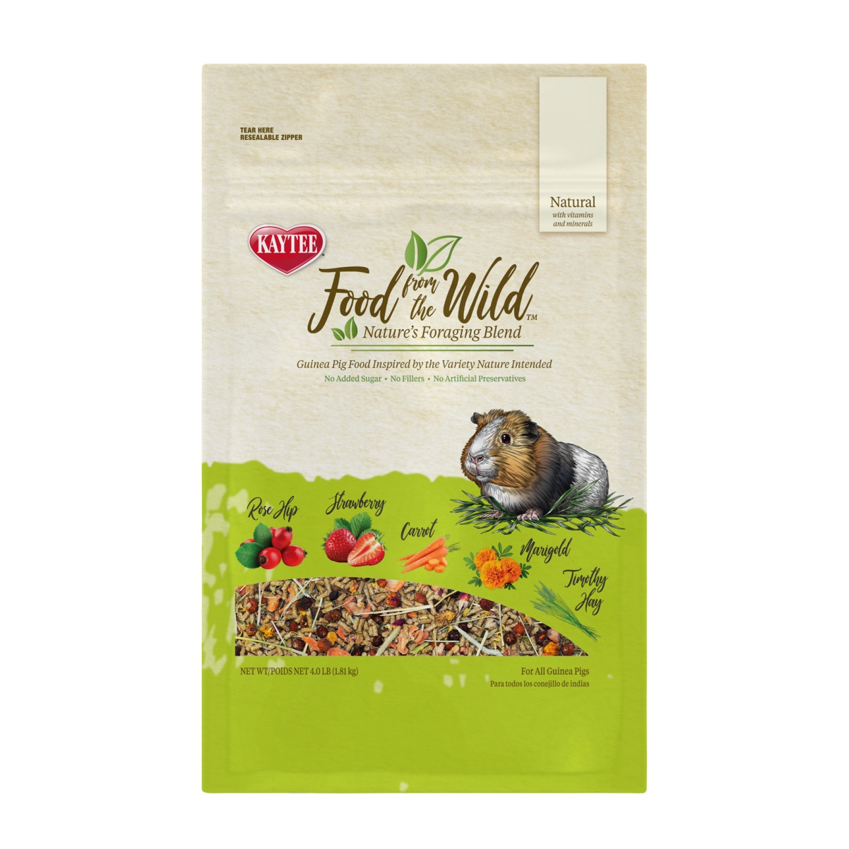 Kaytee Food From The Wild Guinea Pig Alimento para Cuyos 1.81 Kg