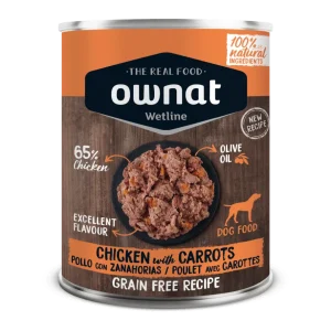 OWNAT WetLine Perro Pollo y Zanahoria 395G