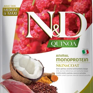 FARMINA ND DOG QUINOA SKIN COAT PATO MED/MAX