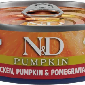 FARMINA ND CAT POLLO CALABAZA GRANADA CAJA 30X70GR