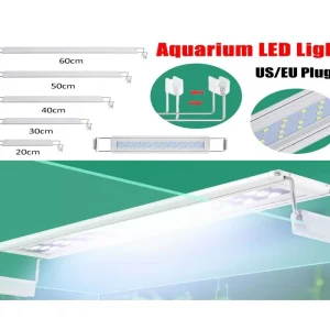 LAMPARA LUZ LED FLOTANTE PARA ACUARIO DE SOBREPONER EXTENDIBLE BLANCA 30-40 CM