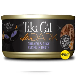 Tiki Cat After Dark Velvet Mousse Pollo y Pato en Caldo de Pollo