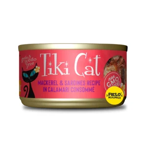 Tiki Cat Grill Caballa y Sardinas en Sopa de Calamar 80 Gr