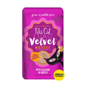 Tiki Cat Luau Velvet Mousse Salmón en Caldo 80 g Pouch