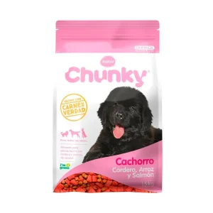 Chunky Perros Cachorros Cordero, Arroz y Salmón