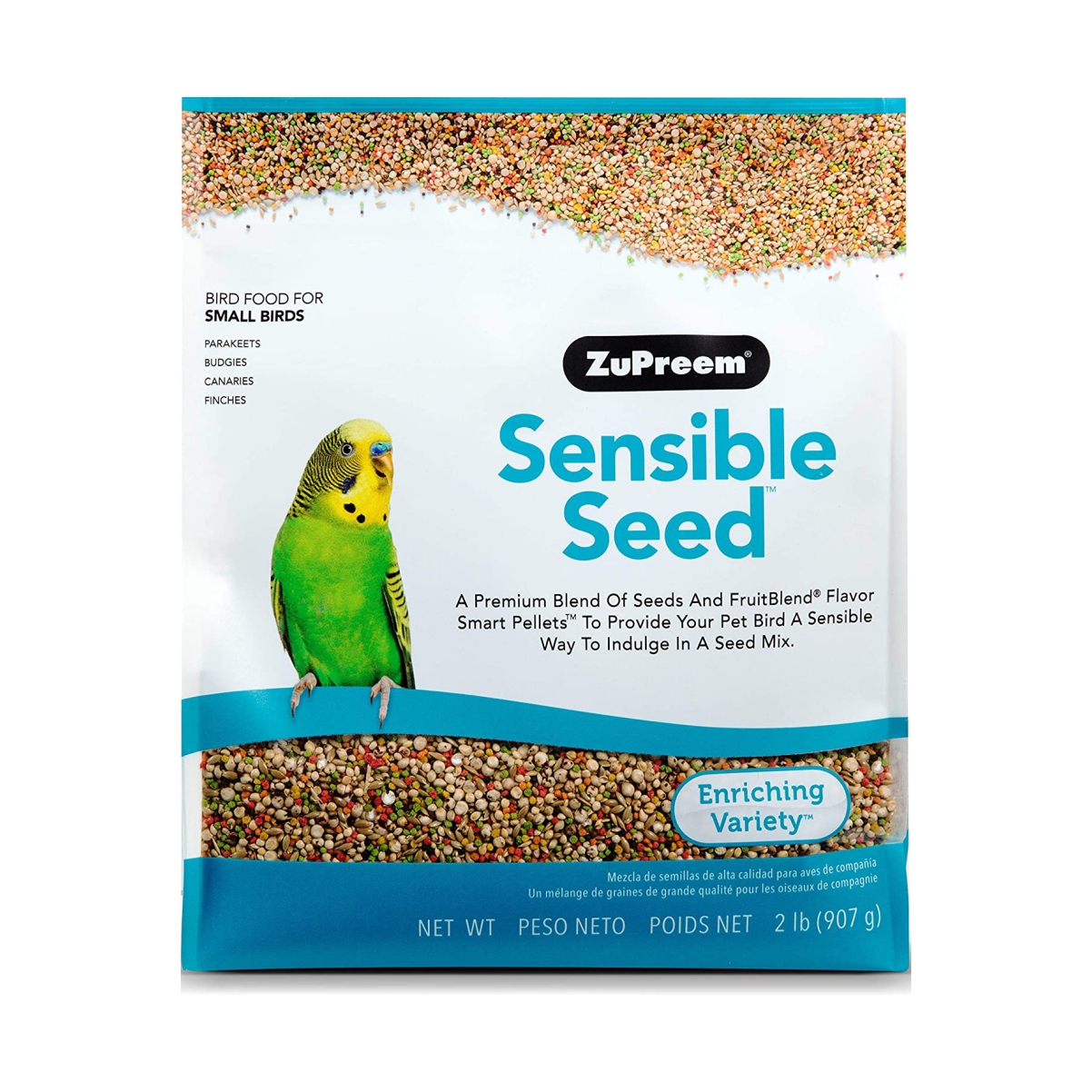 Zupreem Sensible Seed® Small Birds Alimento Para Periquitos Y Agapornis 907 g