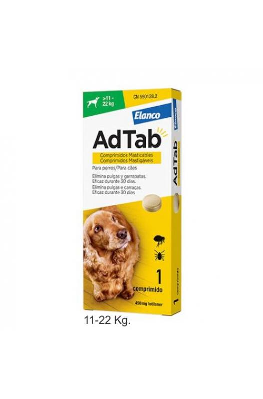 AdTab 450 Mg Perro 11-22 Kg 1 Comprimido.