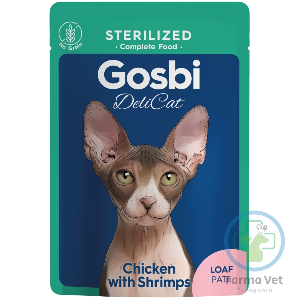 DELICAT ADULT CHICKEN WITH SHRIMPS 70 G Paté para gatos