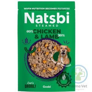 NATSBI STEAMED CHICKEN & LAMB 200 G Comida al Vapor Gourmet