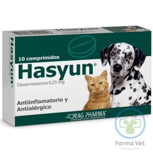 HASYUN 10 COMPRIMIDOS  Antiinflamatorio para Perros Y Gatos