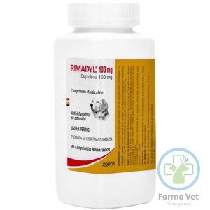 RIMADYL 100 MG 60 COMPRIMIDOS Antiinflamatorio para Perros