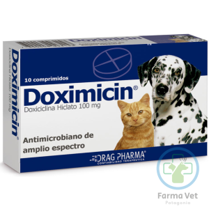 DOXIMICIN 100 MG 10 COMPRIMIDOS Antibiótico para Mascotas