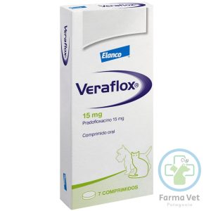 VERAFLOX 7 COMPRIMIDOS 15 MG Antibiótico para Mascotas
