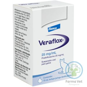 VERAFLOX SUSPENSIÓN 15 ML GATOS Antibiótico para Mascotas