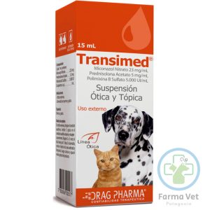 TRANSIMED SUSPENSIÓN 15 ML  Tratamiento Otitis y Dermatitis