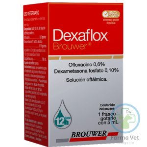 DEXAFLOX 5 ML  Colirio Antibiótico y Antiinflamatorio