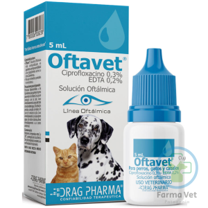 OFTAVET 5 ML Antibiótico Oftálmico para Mascotas