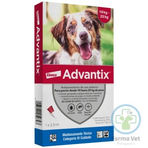 ADVANTIX PERRO 10 HASTA 25 KG Antiparasitario para Perros