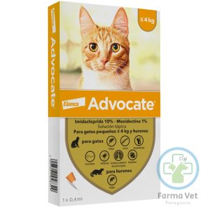 ADVOCATE GATO 1 A 4 KG Spot-On de Amplio Espectro para Gatos