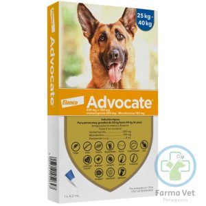 ADVOCATE PERRO 25 A 40KG Spot-On antiparasitario para Perros