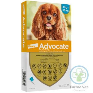 ADVOCATE PERRO 4 A 10 KG Spot-On antiparasitario para Perros