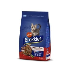 BREKKIES CAT RECETA CON BUEY 15 KG.