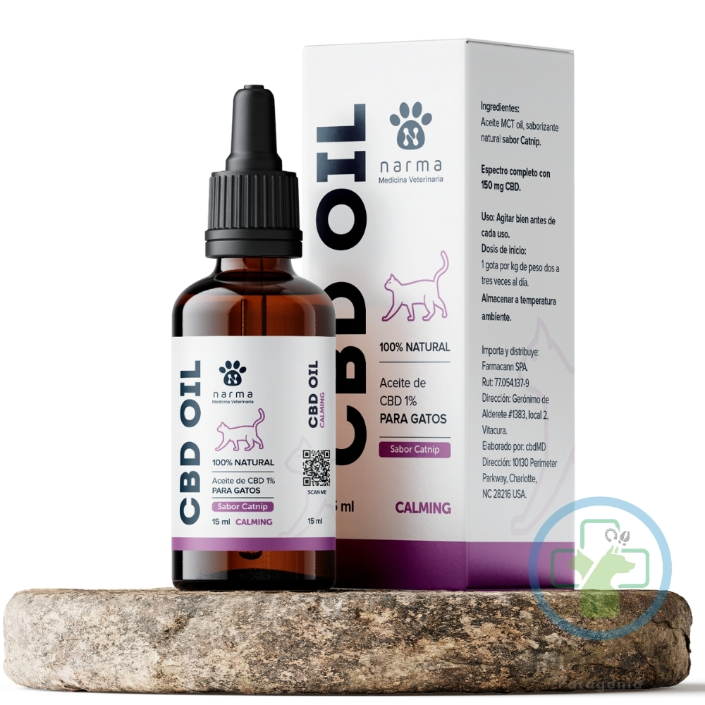 CBD OIL PARA GATOS 1% 15 ML Aceite calmante felino